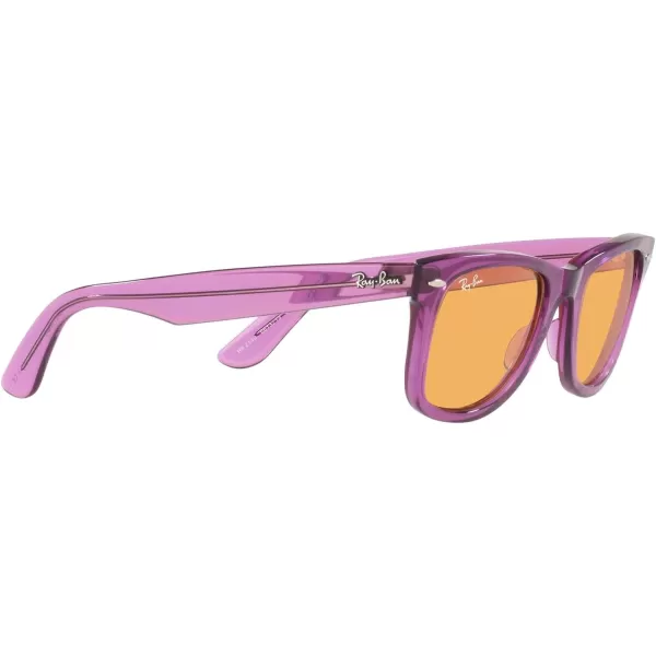 RayBan RB2140 Original Wayfarer Square SunglassesRb2140 Original Wayfarer Transparent VioletOrange