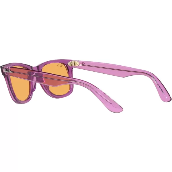 RayBan RB2140 Original Wayfarer Square SunglassesRb2140 Original Wayfarer Transparent VioletOrange