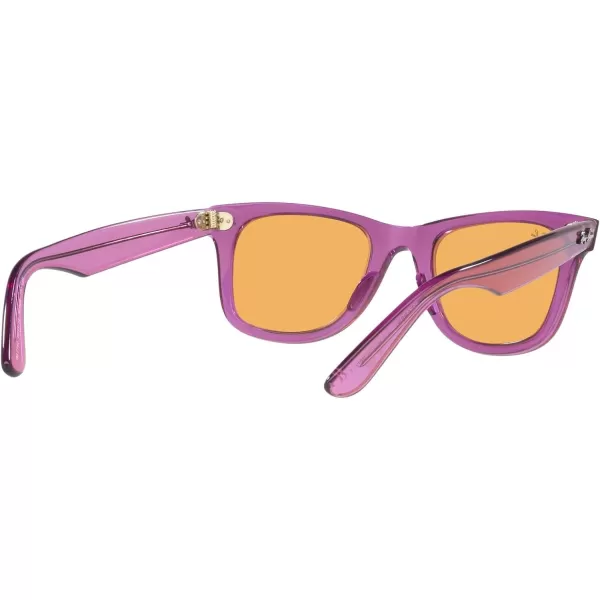 RayBan RB2140 Original Wayfarer Square SunglassesRb2140 Original Wayfarer Transparent VioletOrange