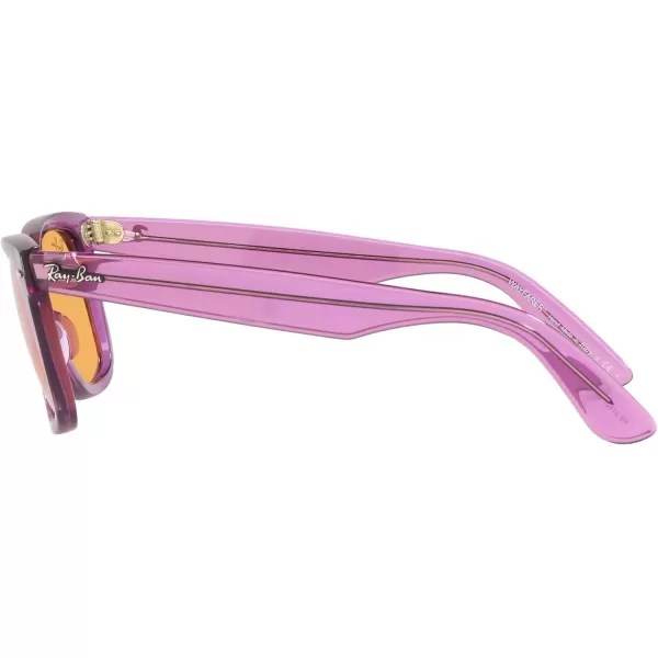 RayBan RB2140 Original Wayfarer Square SunglassesRb2140 Original Wayfarer Transparent VioletOrange