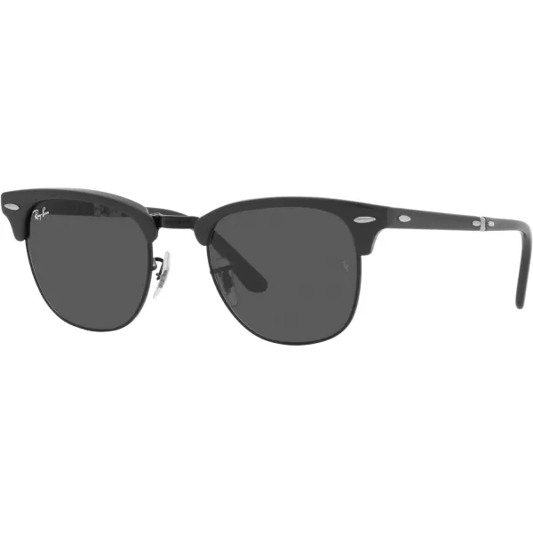 RayBan RB2176 Clubmaster Folding Square SunglassesGreen on BlackDark Grey