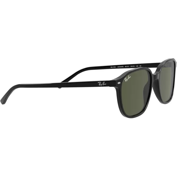 RayBan RB2193 Leonard Square SunglassesBlackG15 Green