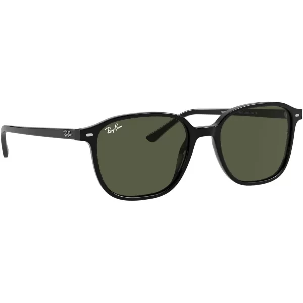 RayBan RB2193 Leonard Square SunglassesBlackG15 Green