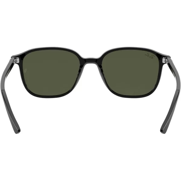 RayBan RB2193 Leonard Square SunglassesBlackG15 Green