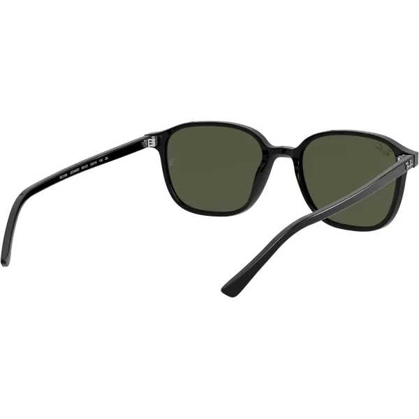 RayBan RB2193 Leonard Square SunglassesBlackG15 Green