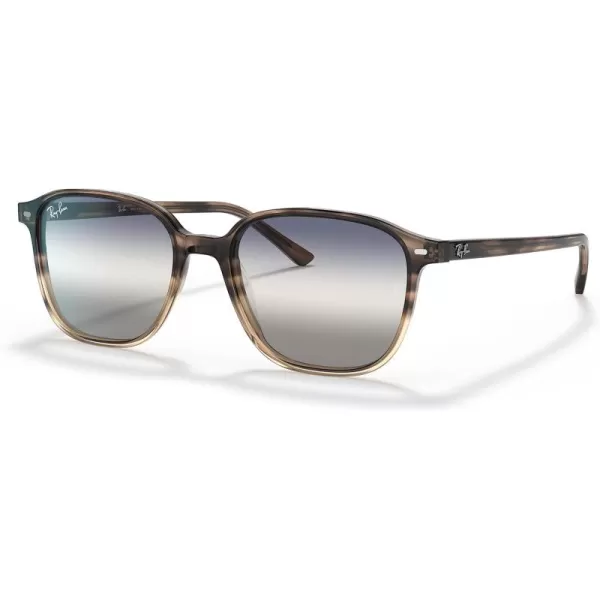 RayBan RB2193 Leonard Square SunglassesGradient Brown HavanaClear Gradient Blue Gradient Grey