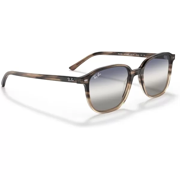 RayBan RB2193 Leonard Square SunglassesGradient Brown HavanaClear Gradient Blue Gradient Grey