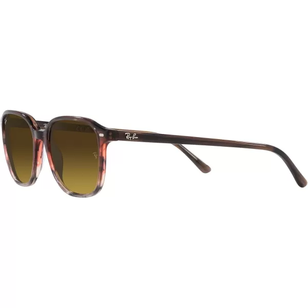 RayBan RB2193 Leonard Square SunglassesStriped Brown Gradient RedGradient Brown