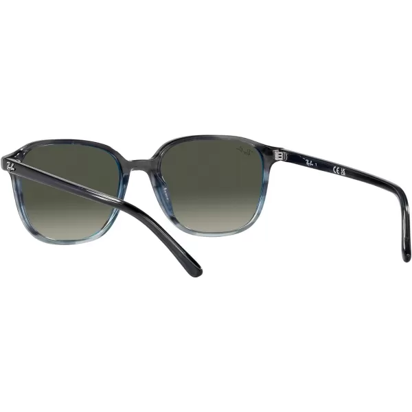 RayBan RB2193 Leonard Square SunglassesStriped Grey Gradient Blue Grey Gradient