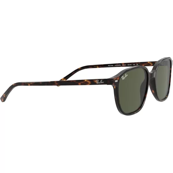 RayBan RB2193 Leonard Square SunglassesTortoiseG15 Green