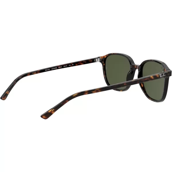 RayBan RB2193 Leonard Square SunglassesTortoiseG15 Green