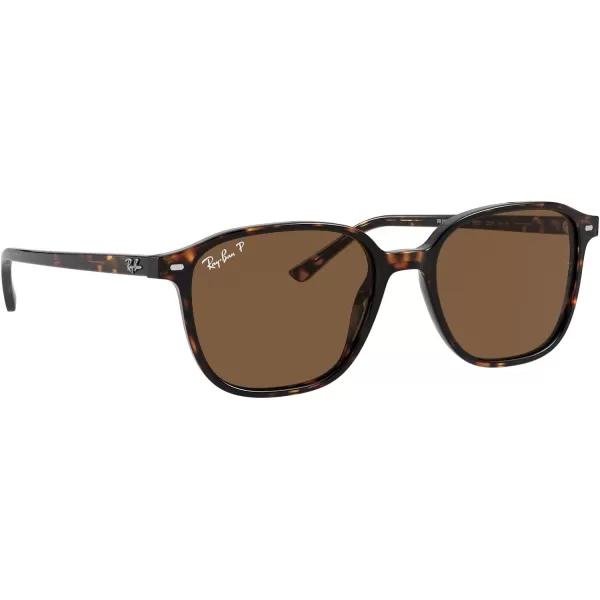 RayBan RB2193 Leonard Square SunglassesTortoisePolarized B15 Brown