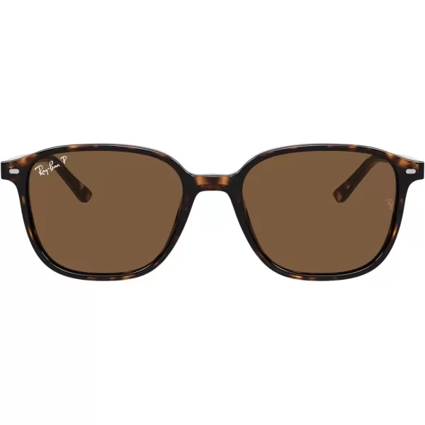 RayBan RB2193 Leonard Square SunglassesTortoisePolarized B15 Brown