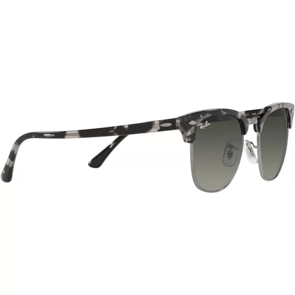 RayBan RB3016 Clubmaster Square SunglassesGrey HavanaGrey Gradient