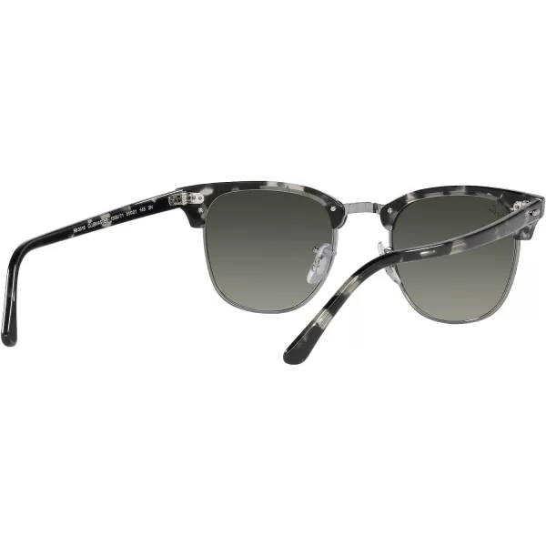 RayBan RB3016 Clubmaster Square SunglassesGrey HavanaGrey Gradient