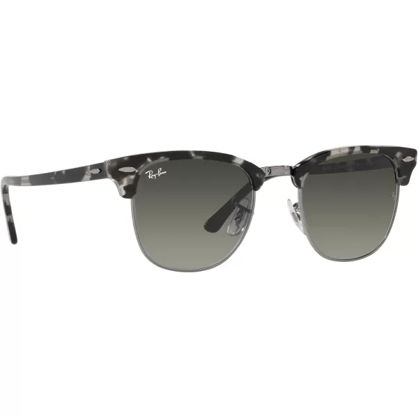 RayBan RB3016 Clubmaster Square SunglassesGrey HavanaGrey Gradient