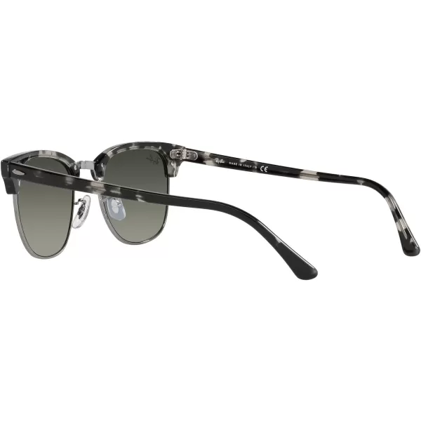 RayBan RB3016 Clubmaster Square SunglassesGrey HavanaGrey Gradient