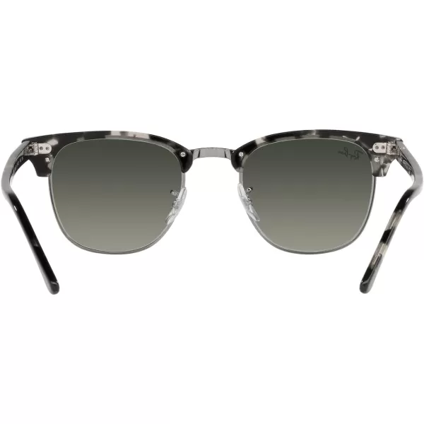 RayBan RB3016 Clubmaster Square SunglassesGrey HavanaGrey Gradient