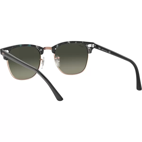 RayBan RB3016 Clubmaster Square SunglassesSpotted GreyGreenLight Grey Gradient Dark Grey