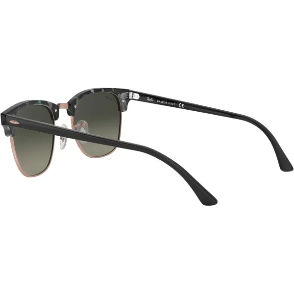 RayBan RB3016 Clubmaster Square SunglassesSpotted GreyGreenLight Grey Gradient Dark Grey