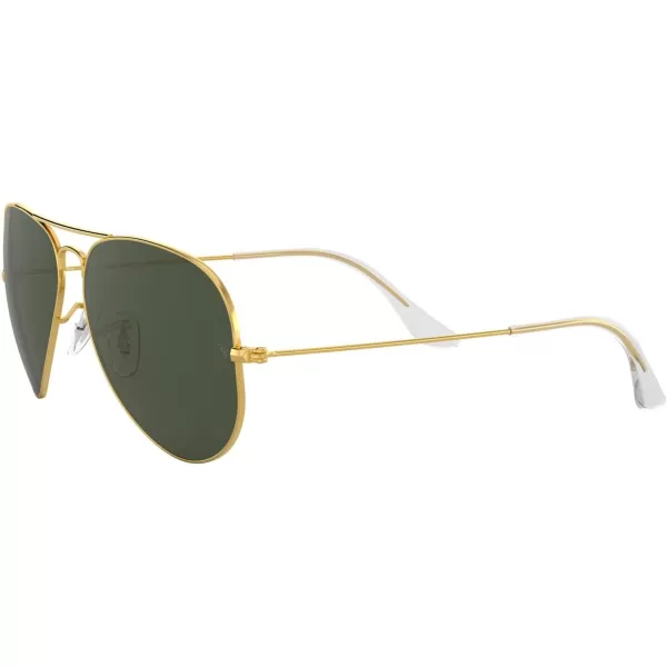 RayBan RB3025 Classic Aviator SunglassesGoldGrey Green