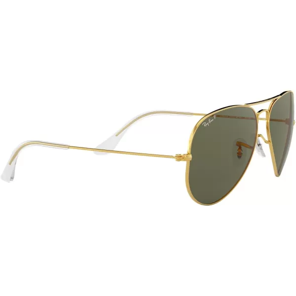 RayBan RB3025 Classic Aviator SunglassesGoldGrey Green