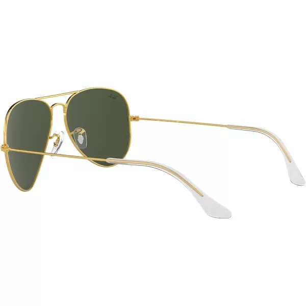 RayBan RB3025 Classic Aviator SunglassesGoldGrey Green