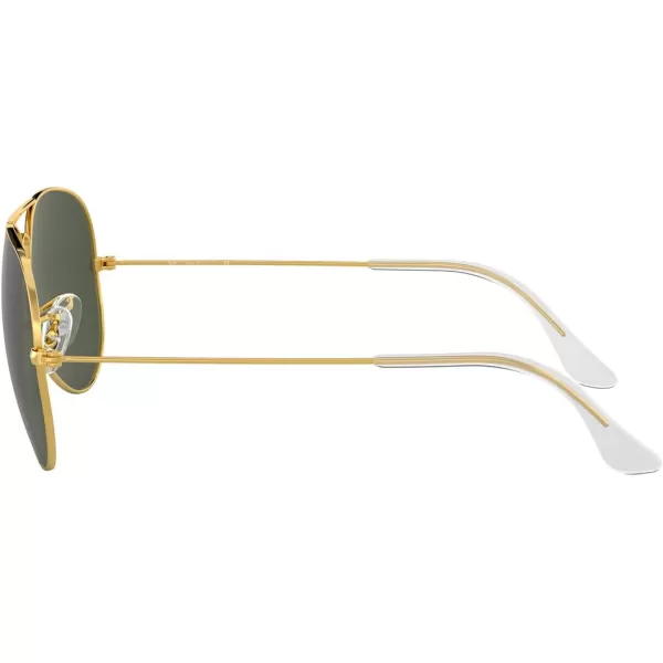 RayBan RB3025 Classic Aviator SunglassesGoldGrey Green