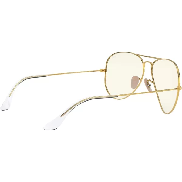 RayBan RB3025 Classic Evolve Photochromic Aviator SunglassesGoldClear to Grey Photochromic