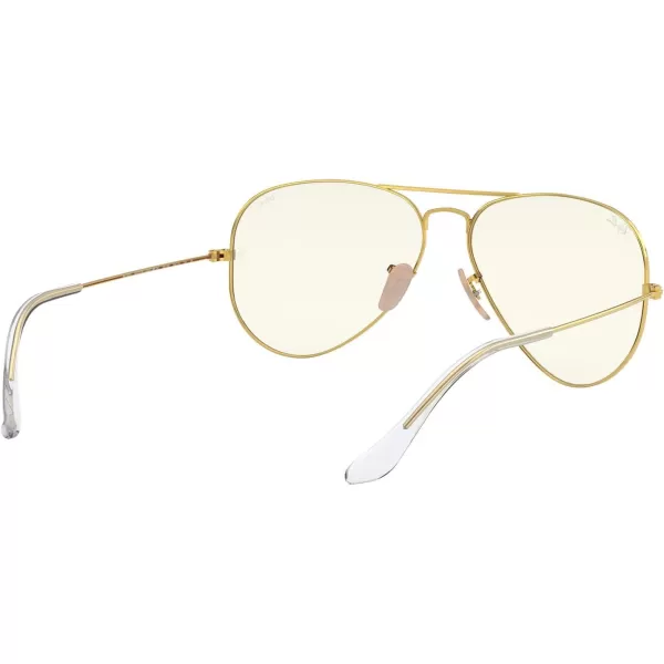 RayBan RB3025 Classic Evolve Photochromic Aviator SunglassesGoldClear to Grey Photochromic