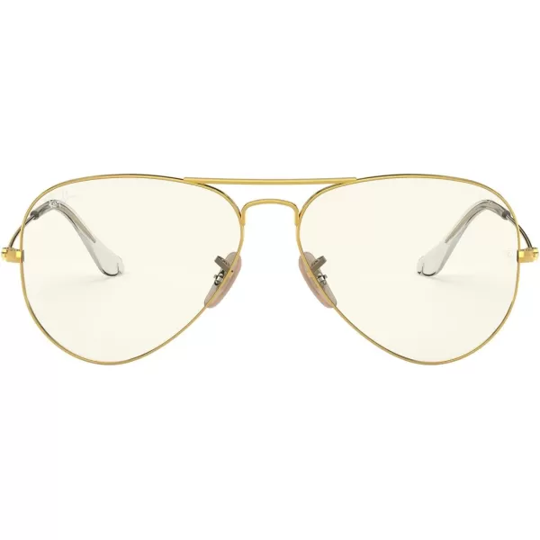 RayBan RB3025 Classic Evolve Photochromic Aviator SunglassesGoldClear to Grey Photochromic