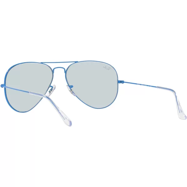 RayBan RB3025 Classic Evolve Photochromic Aviator SunglassesLight BluePhotochromic Evolve GreyDark Violet