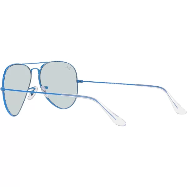 RayBan RB3025 Classic Evolve Photochromic Aviator SunglassesLight BluePhotochromic Evolve GreyDark Violet