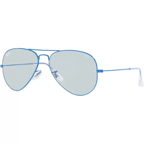 RayBan RB3025 Classic Evolve Photochromic Aviator SunglassesLight BluePhotochromic Evolve GreyDark Violet