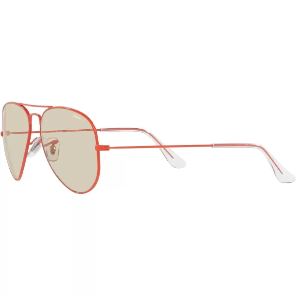 RayBan RB3025 Classic Evolve Photochromic Aviator SunglassesRedPhotochromic Evolve Brown Grey