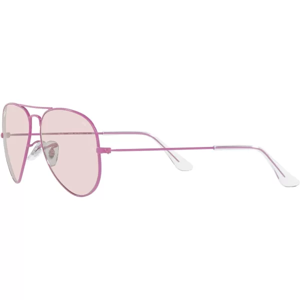 RayBan RB3025 Classic Evolve Photochromic Aviator SunglassesVioletPhotochromic Evolve PinkViolet