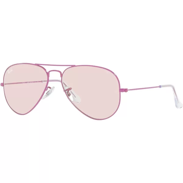 RayBan RB3025 Classic Evolve Photochromic Aviator SunglassesVioletPhotochromic Evolve PinkViolet