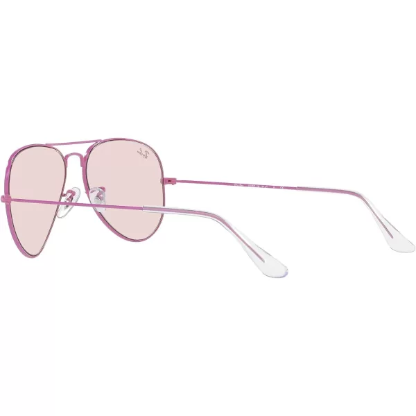 RayBan RB3025 Classic Evolve Photochromic Aviator SunglassesVioletPhotochromic Evolve PinkViolet