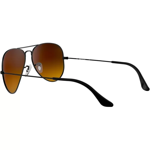 RayBan RB3025 Classic Mirrored Aviator SunglassesDemi Gloss Brushed BronzeBrown Mirrored Red