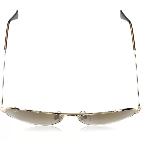 RayBan RB3025 Classic Mirrored Aviator SunglassesGoldCrystal Gold Mirror