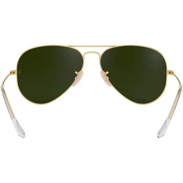 RayBan RB3025 Classic Mirrored Aviator SunglassesMatte GoldGrey Mirrored Blue