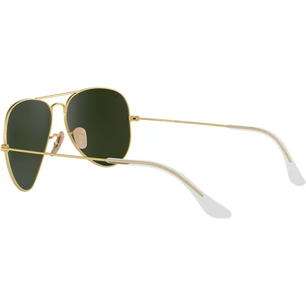 RayBan RB3025 Classic Mirrored Aviator SunglassesMatte GoldGrey Mirrored Blue