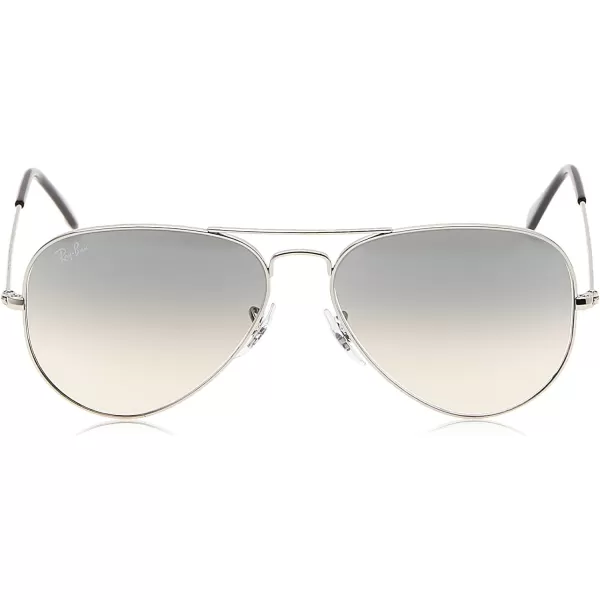 RayBan RB3025 Classic Mirrored Aviator SunglassesSilverCrystal Grey Mirrored