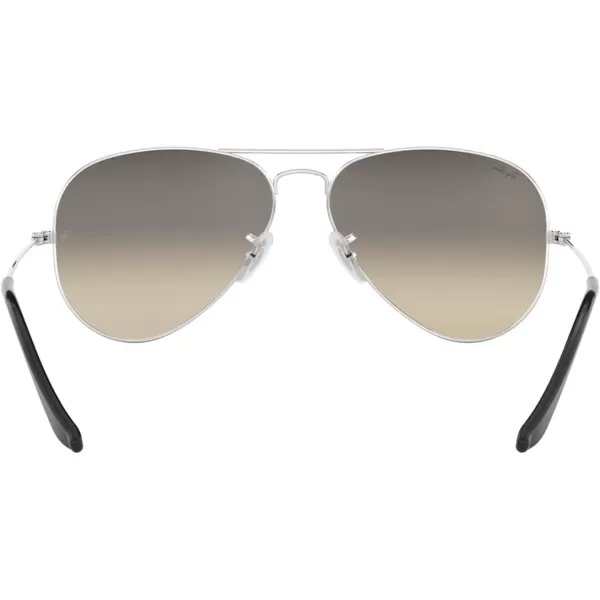 RayBan RB3025 Classic Mirrored Aviator SunglassesSilverCrystal Grey Mirrored