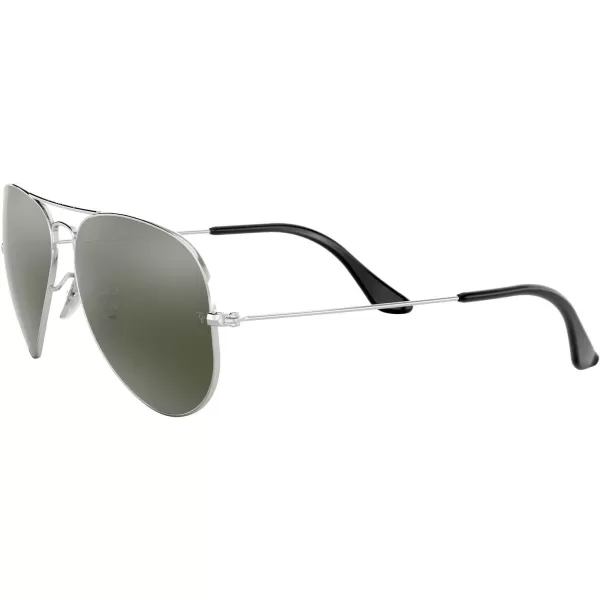 RayBan RB3025 Classic Mirrored Aviator SunglassesSilverGrey Mirror