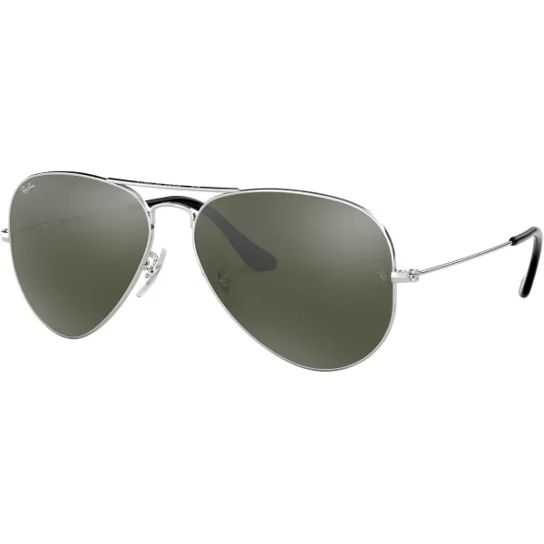 RayBan RB3025 Classic Mirrored Aviator SunglassesSilverGrey Mirror