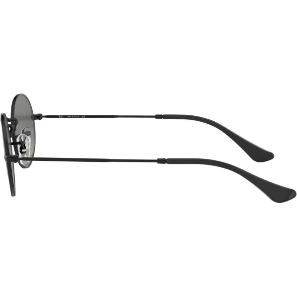 RayBan RB3547n Oval Flat Lens SunglassesBlackLight Grey Gradient Dark Grey