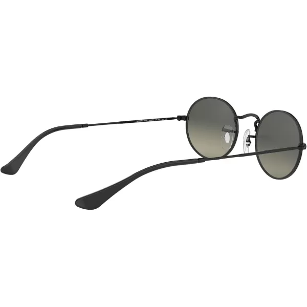 RayBan RB3547n Oval Flat Lens SunglassesBlackLight Grey Gradient Dark Grey