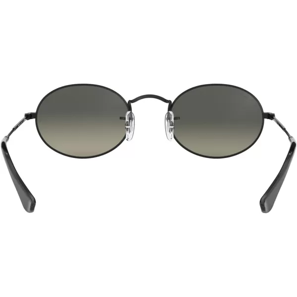 RayBan RB3547n Oval Flat Lens SunglassesBlackLight Grey Gradient Dark Grey
