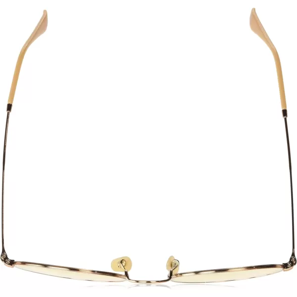 RayBan RB3547n Oval Flat Lens SunglassesCopperEvolve Light Yellow